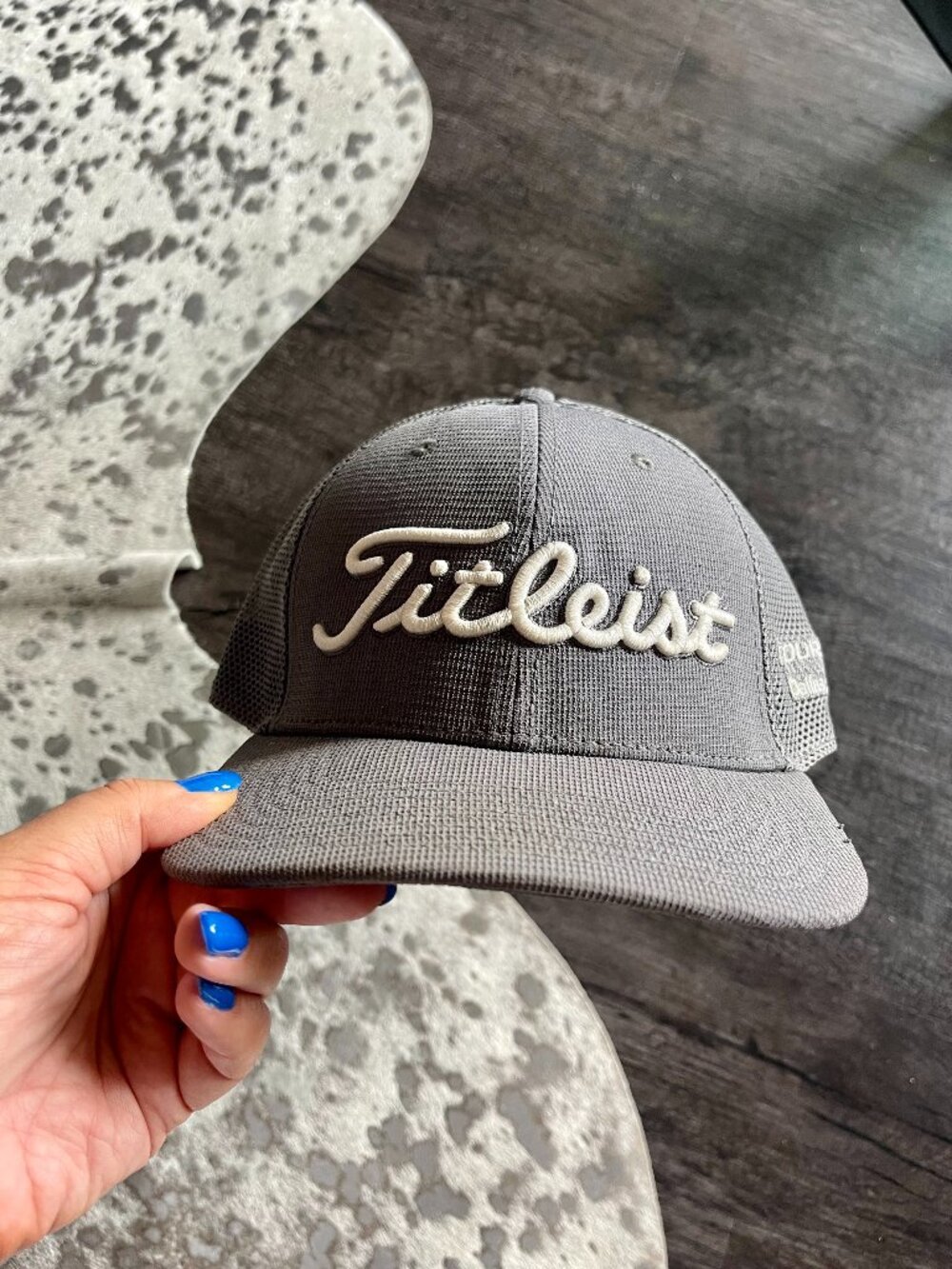Titleist Tour 18 Dallas Texas Mesh Back Adjustable Snapback Hat Gray